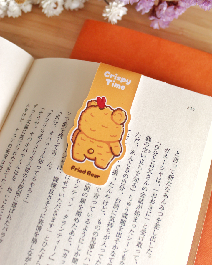 Magnetic Bookmark — Fried Bear — Crispy Time