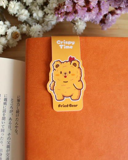 Magnetic Bookmark — Fried Bear — Crispy Time