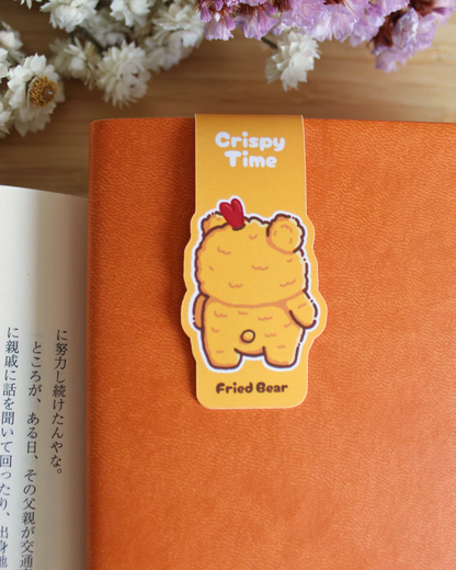 Magnetic Bookmark — Fried Bear — Crispy Time