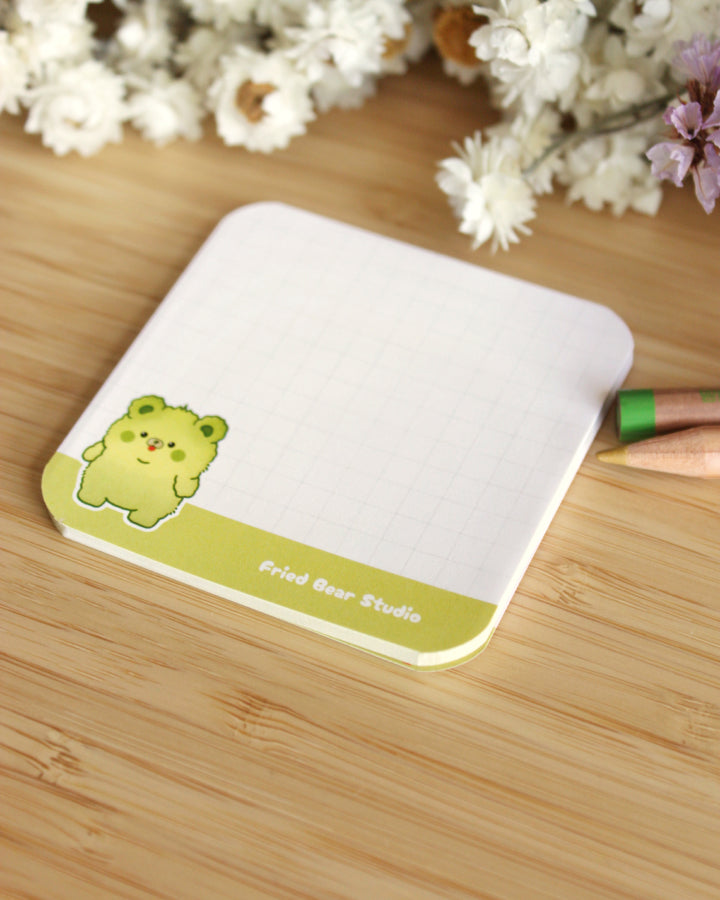 Memo Pad — Matcha Bear