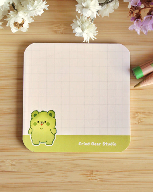 Memo Pad — Matcha Bear