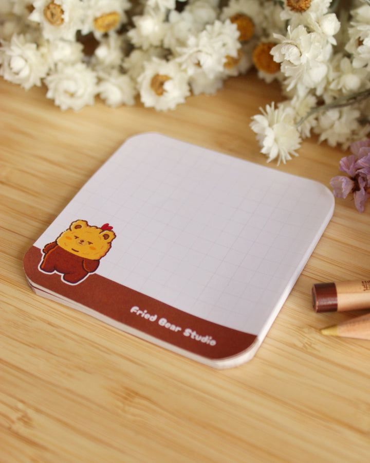 Memo Pad — Fried Bear — Staying Calm