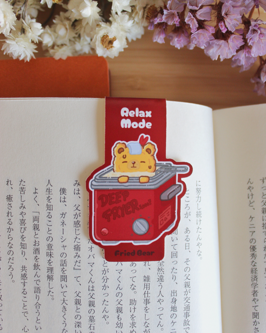 Magnetic Bookmark — Fried Bear — Relax Mode