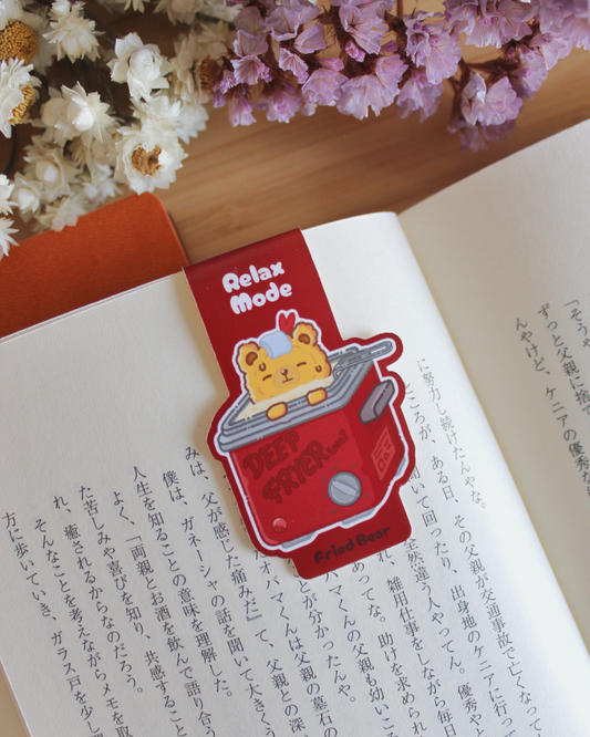 Magnetic Bookmark — Fried Bear — Relax Mode