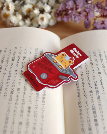 Magnetic Bookmark — Fried Bear — Relax Mode