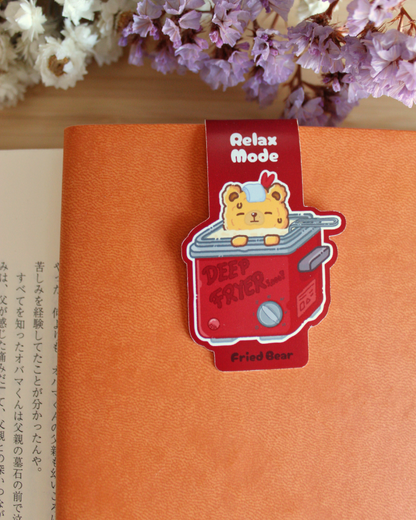 Magnetic Bookmark — Fried Bear — Relax Mode
