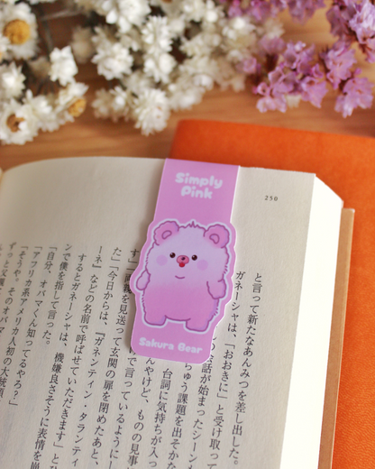 Magnetic Bookmark — Sakura Bear
