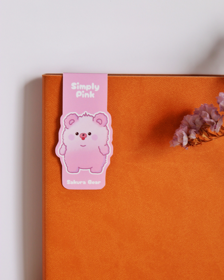 Magnetic Bookmark — Sakura Bear