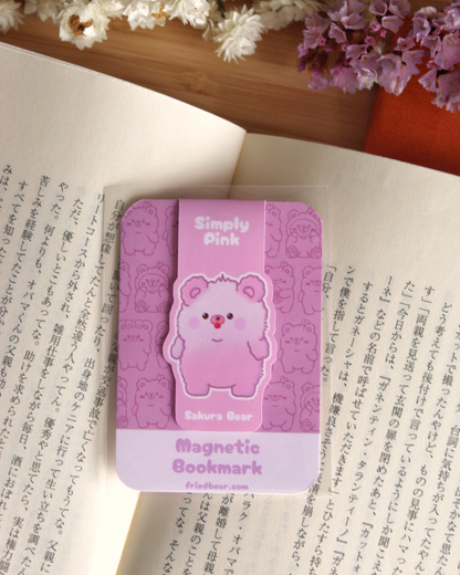 Magnetic Bookmark — Sakura Bear