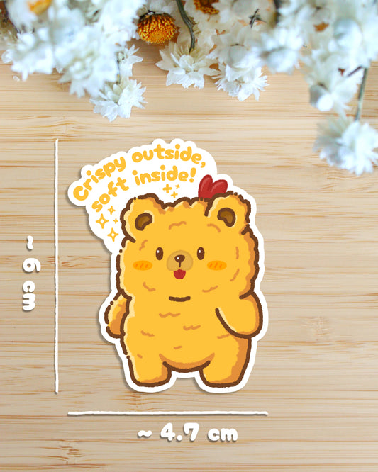 Sticker — Fried Bear — Crispy Outside Soft Inside