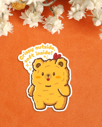 Sticker — Fried Bear — Crispy Outside Soft Inside