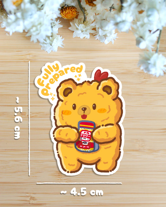 Sticker — Fried Bear — Fully Prepared
