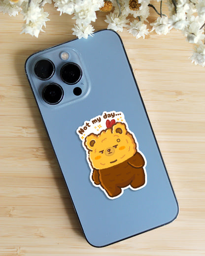 Sticker — Fried Bear — Not My Day
