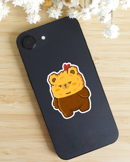 Sticker — Fried Bear — Too Fried