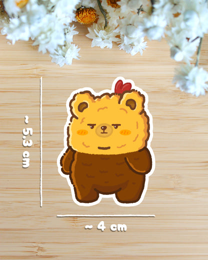 Sticker — Fried Bear — Too Fried