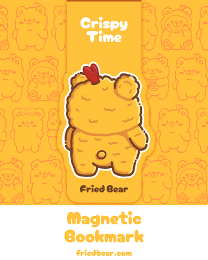 Magnetic Bookmark — Fried Bear — Crispy Time