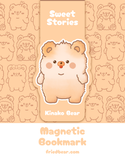 Magnetic Bookmark — Kinako Bear