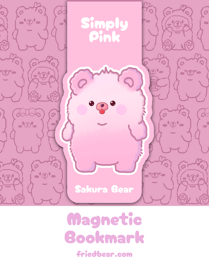 Magnetic Bookmark — Sakura Bear