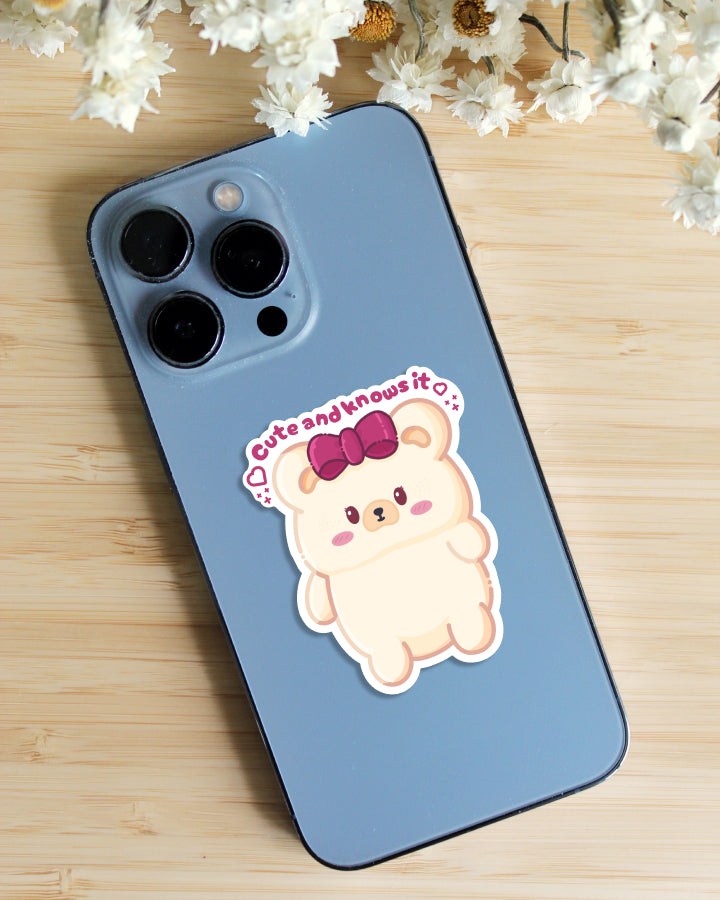Sticker — Tofu Bear — Cute and Knows It