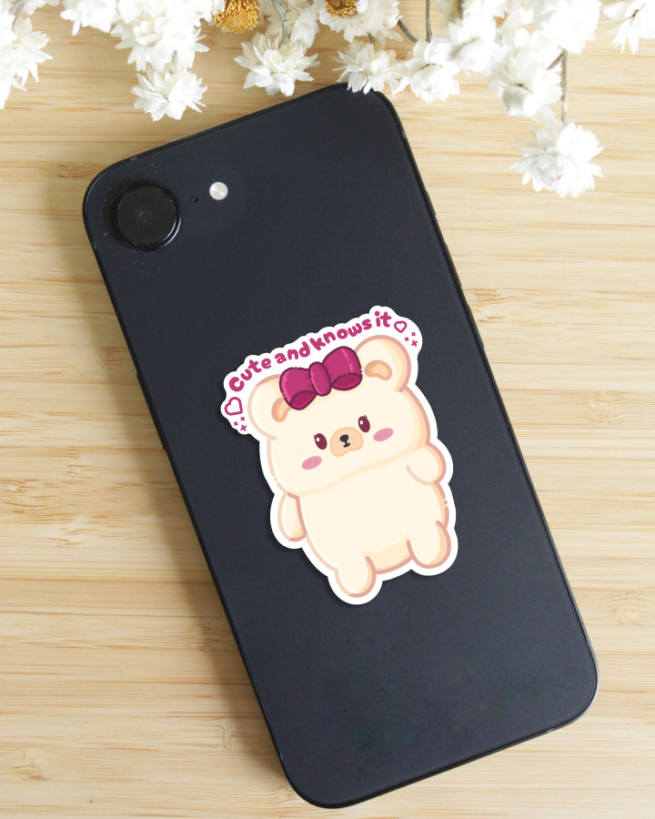 Sticker — Tofu Bear — Cute and Knows It