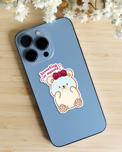 Sticker — Tofu Bear — Investing in Myself