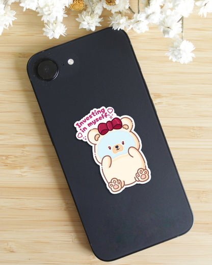 Sticker — Tofu Bear — Investing in Myself