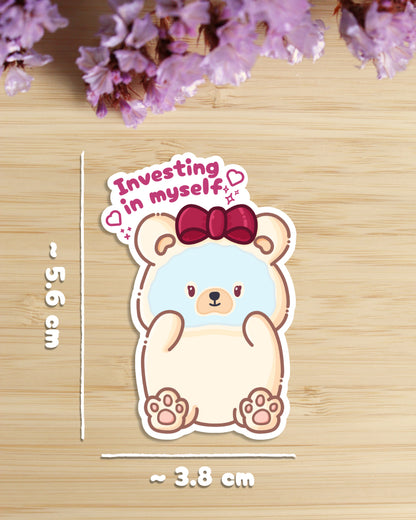 Sticker — Tofu Bear — Investing in Myself