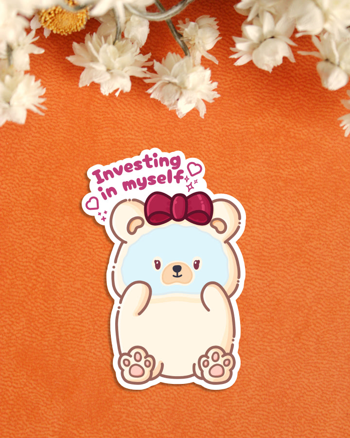 Sticker — Tofu Bear — Investing in Myself